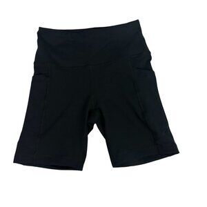Velocity Grace Sculpt And Flow 7 Inch Black Bike Shorts Size S High Rise Stretch